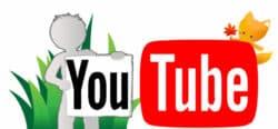 Ilustration YouTube-Kanal (Männchen mit YouTube-Logo)