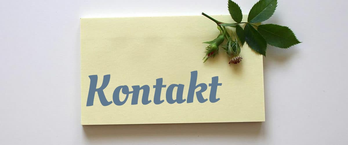 Schild mit Aufschrift Kontakt