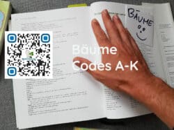 QR-Code auf Wildkräuterbuch