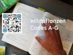 QR-Code auf Wildkräuterbuch