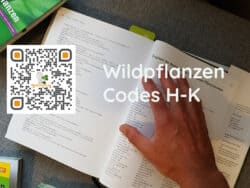 QR-Code auf Wildkräuterbuch